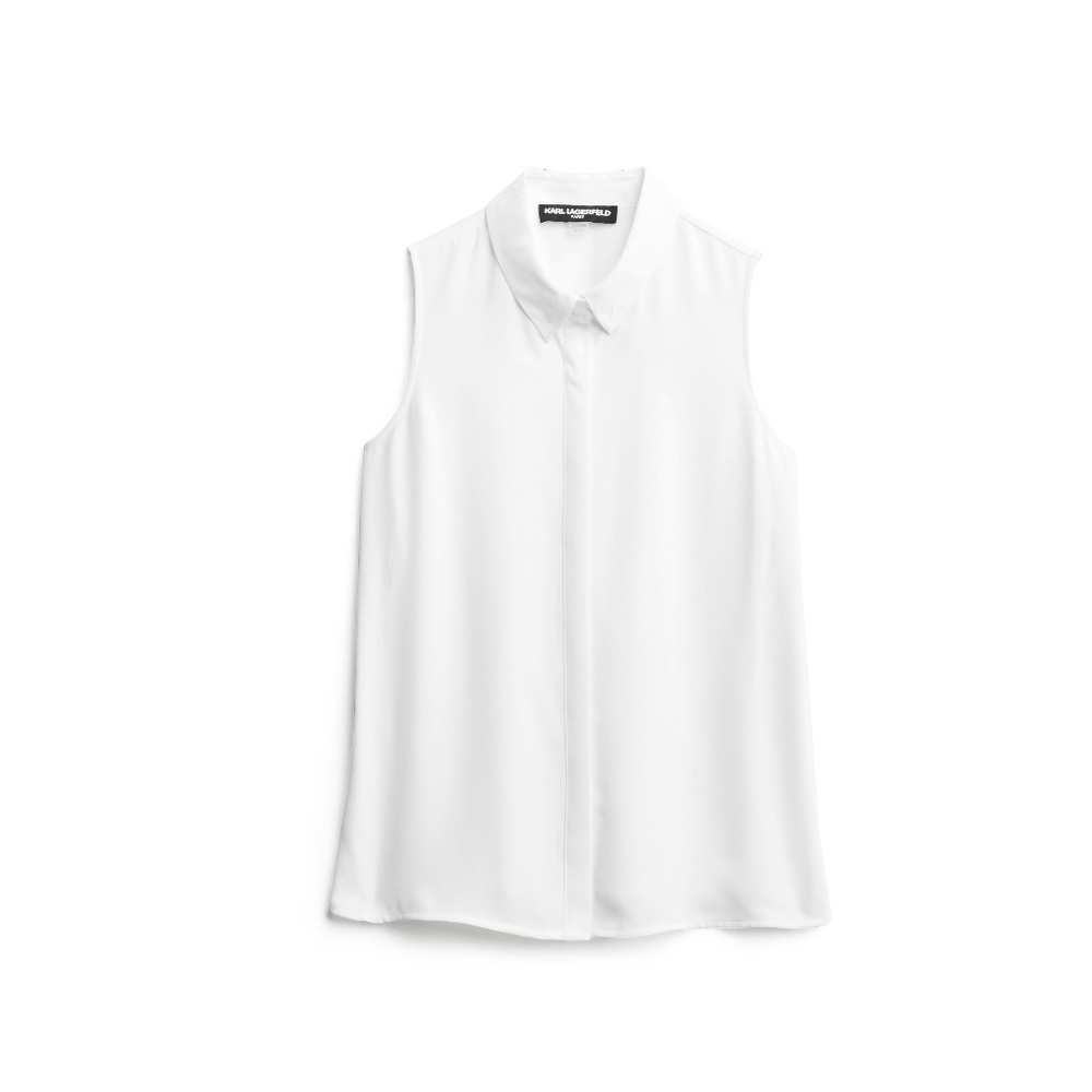 KARL LAGERFELD PARIS - Shanie Button Down Blouse